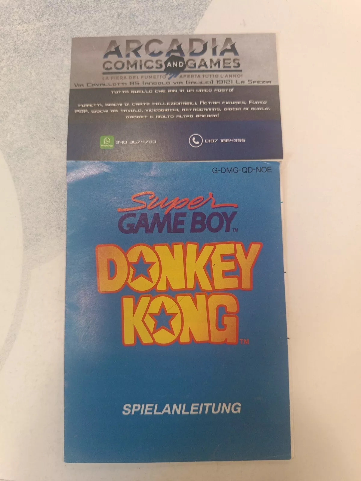 Donkey Kong Manuale Di Istruzioni Super Game Boy Super Nintendo SNES PAL